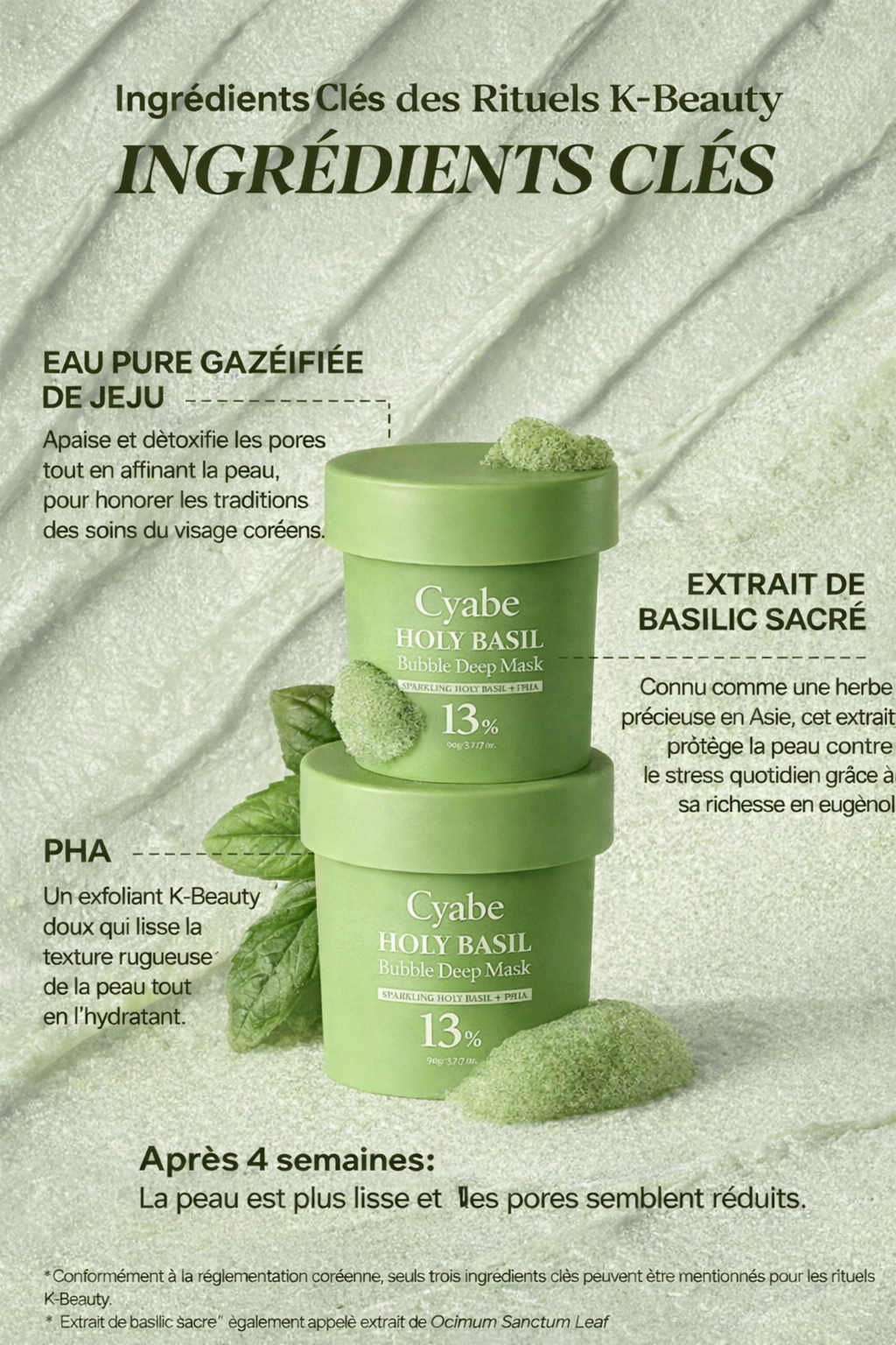 Masque moussant profond - Holy Basil
